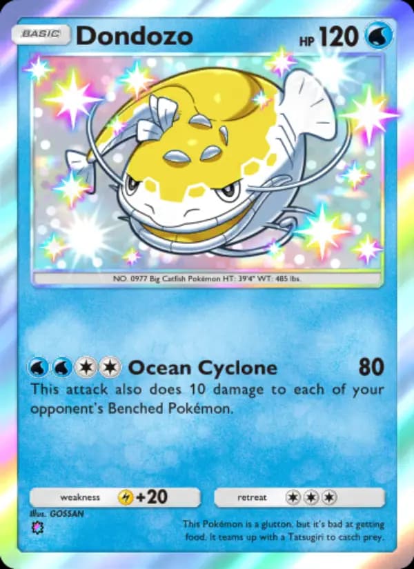 Dondozo, carta 102 de Shining Revelry
