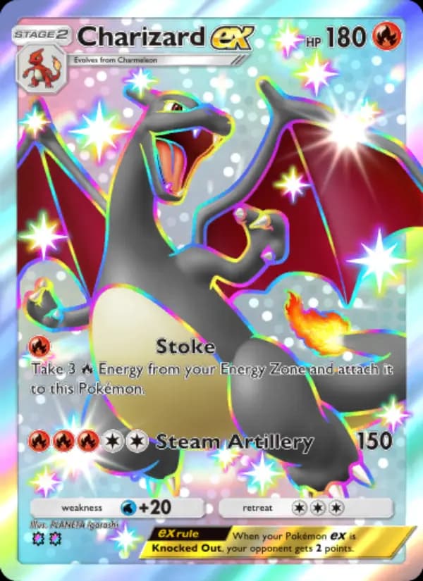 Charizard ex, carta 108 de Shining Revelry
