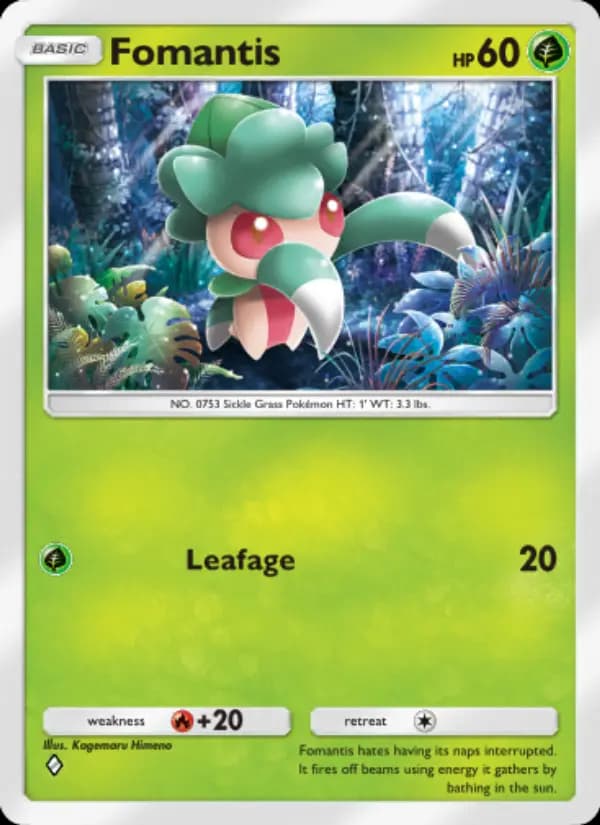 Fomantis, carta 014 de Celestial Guardians