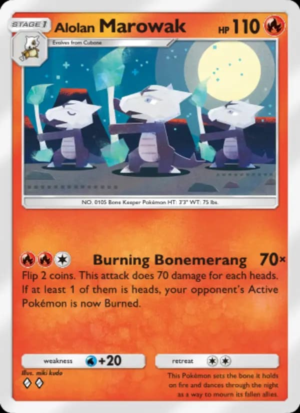 Alolan Marowak, carta 027 de Celestial Guardians