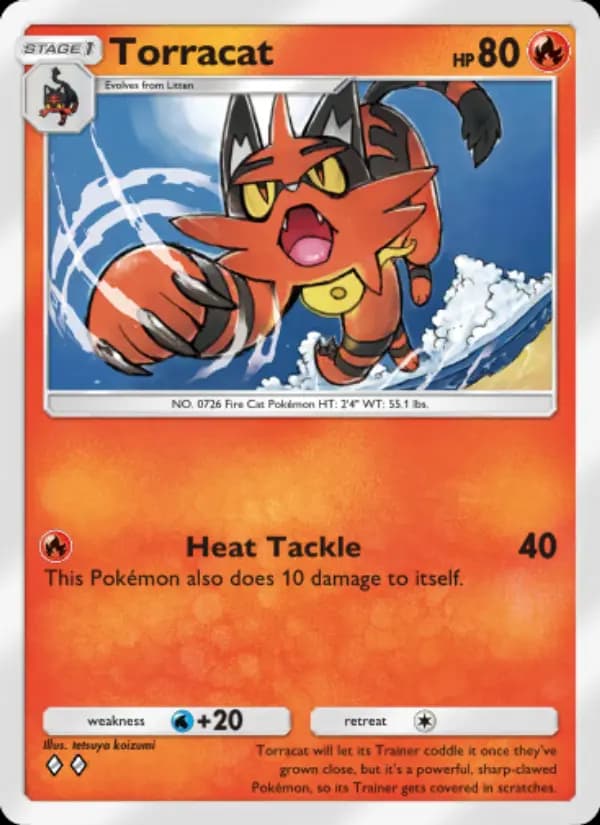 Torracat, carta 032 de Celestial Guardians