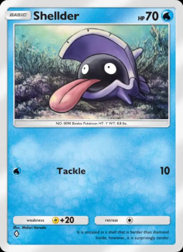 Shellder, carta 042 de Celestial Guardians