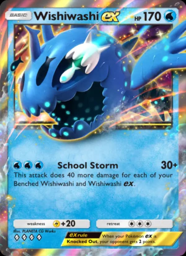 Wishiwashi ex, carta 051 de Celestial Guardians