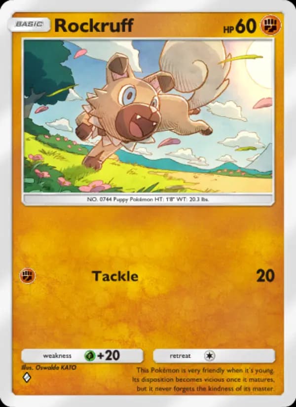 Rockruff, carta 099 de Celestial Guardians