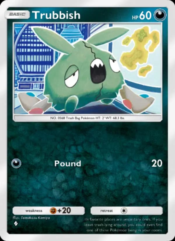 Trubbish, carta 113 de Celestial Guardians