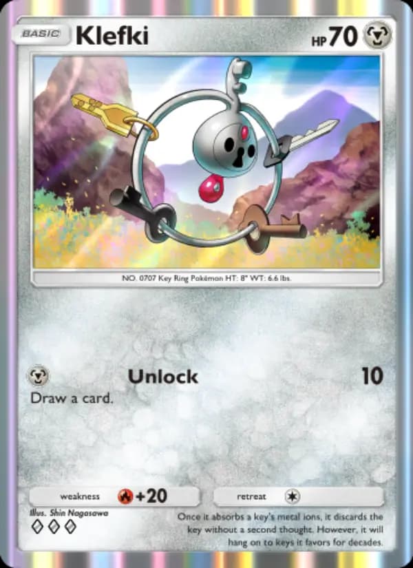 Klefki, carta 121 de Celestial Guardians
