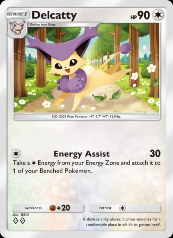 Delcatty, carta 130 de Celestial Guardians