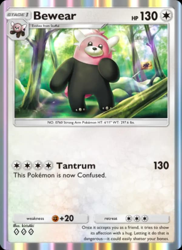Bewear, carta 139 de Celestial Guardians
