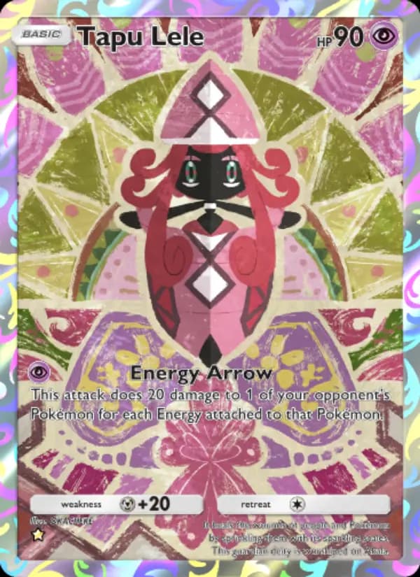 Tapu Lele, carta 170 de Celestial Guardians