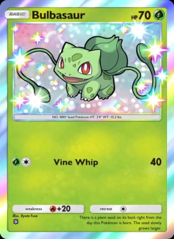 Bulbasaur, carta 210 de Celestial Guardians
