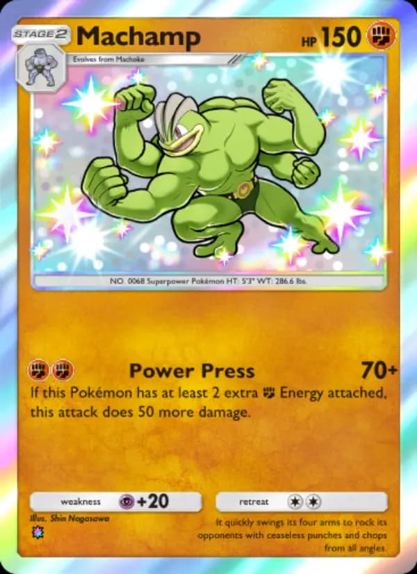 Machamp, carta 225 de Celestial Guardians