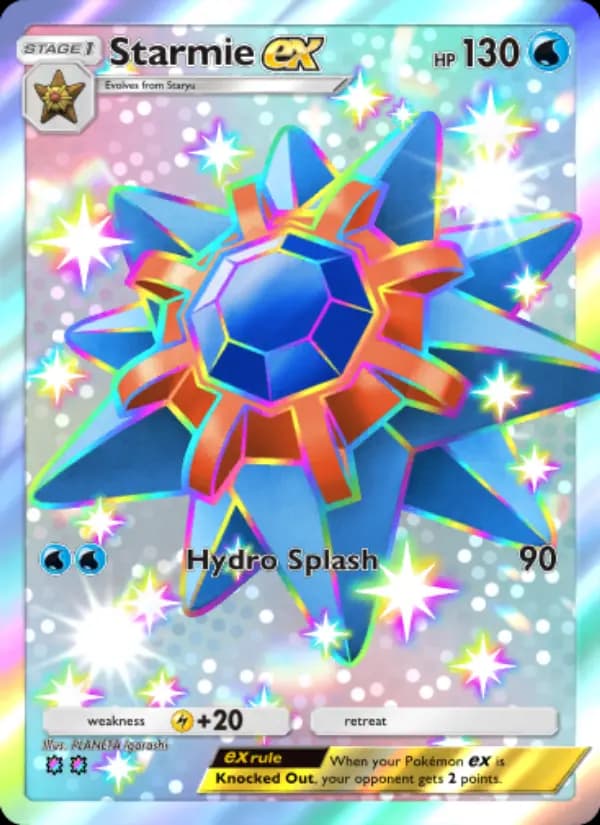 Starmie ex, carta 233 de Celestial Guardians