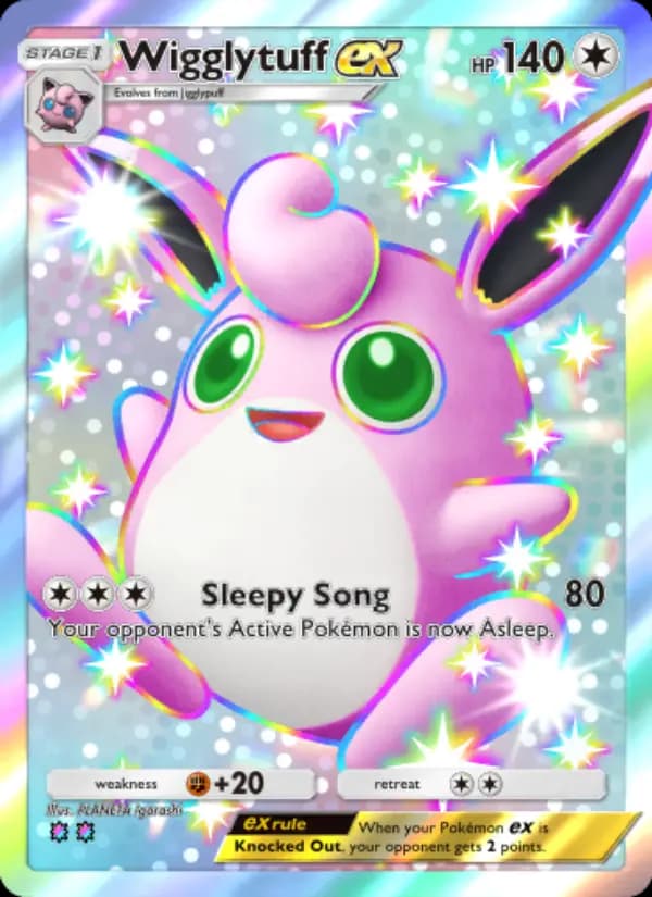 Wigglytuff ex, carta 237 de Celestial Guardians