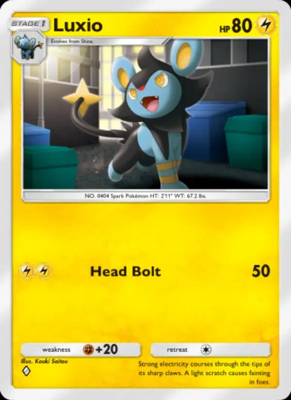 Luxio, carta 014 de Extradimensional Crisis