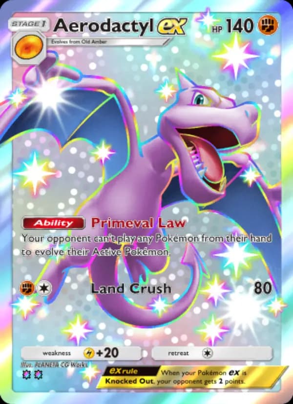 Aerodactyl ex, carta 101 de Extradimensional Crisis