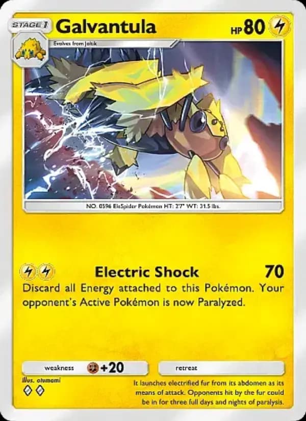 Galvantula, carta 027 de Eevee Grove