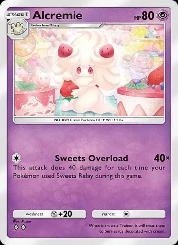 Alcremie, carta 037 de Eevee Grove