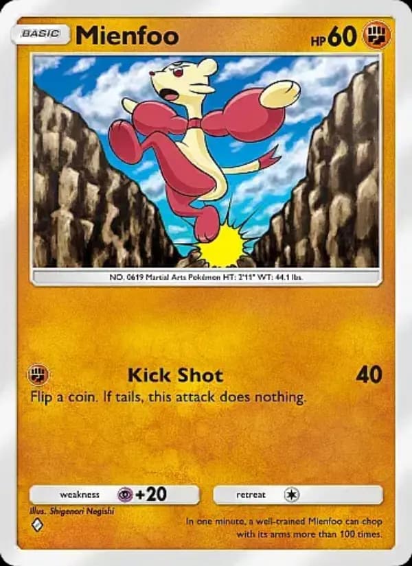 Mienfoo, carta 040 de Eevee Grove