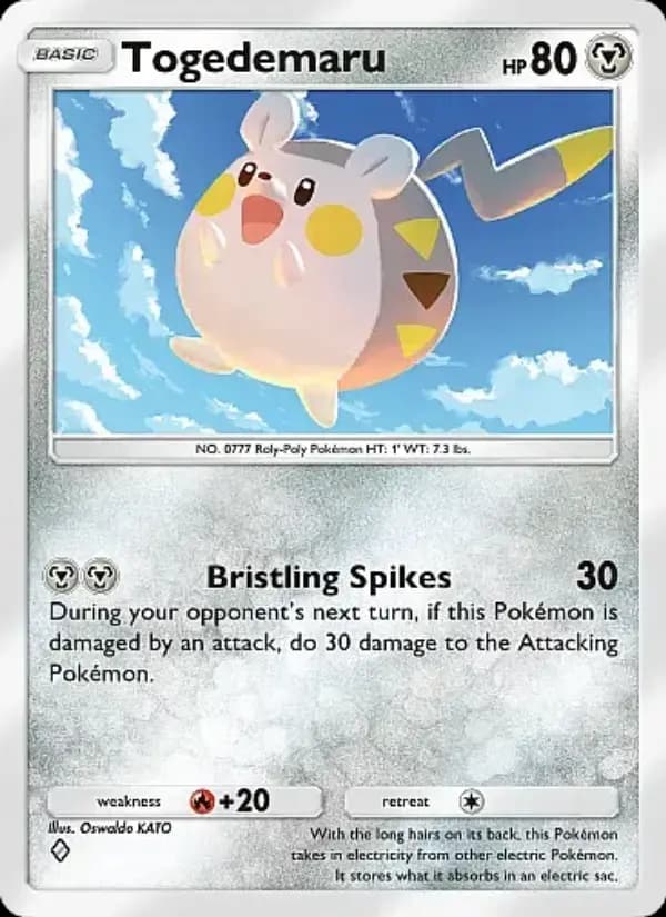 Togedemaru, carta 048 de Eevee Grove