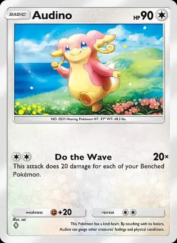 Audino, carta 061 de Eevee Grove