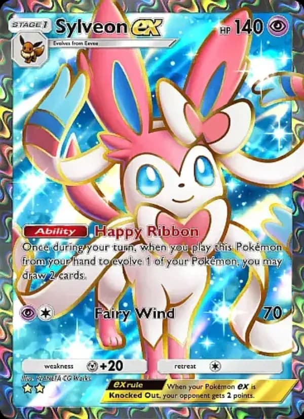 Sylveon ex, carta 081 de Eevee Grove