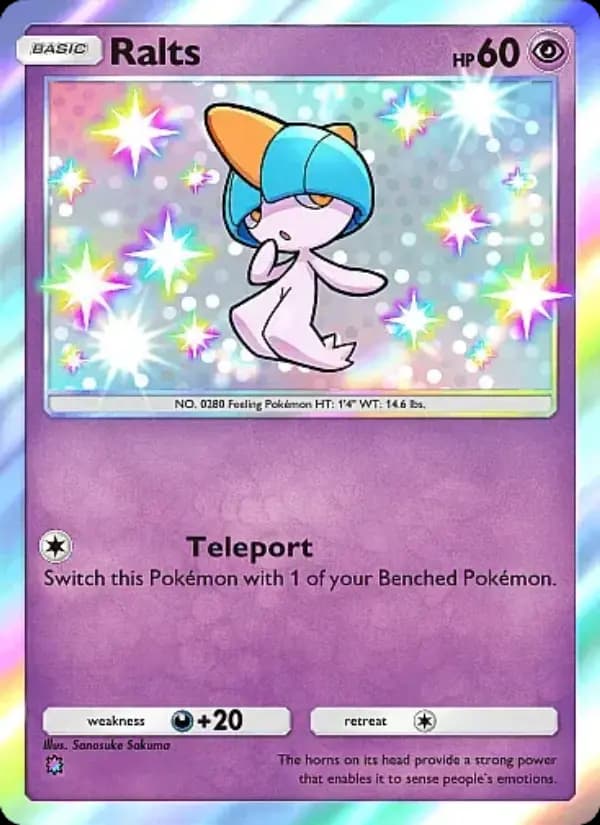 Ralts, carta 097 de Eevee Grove