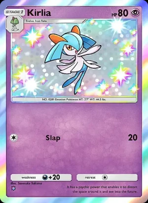 Kirlia, carta 098 de Eevee Grove