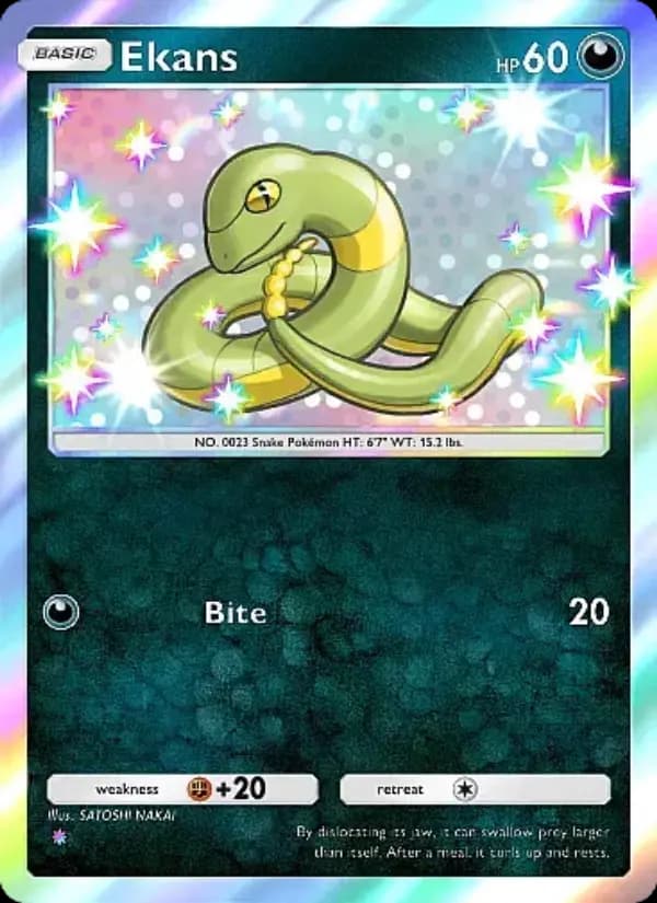 Ekans, carta 100 de Eevee Grove