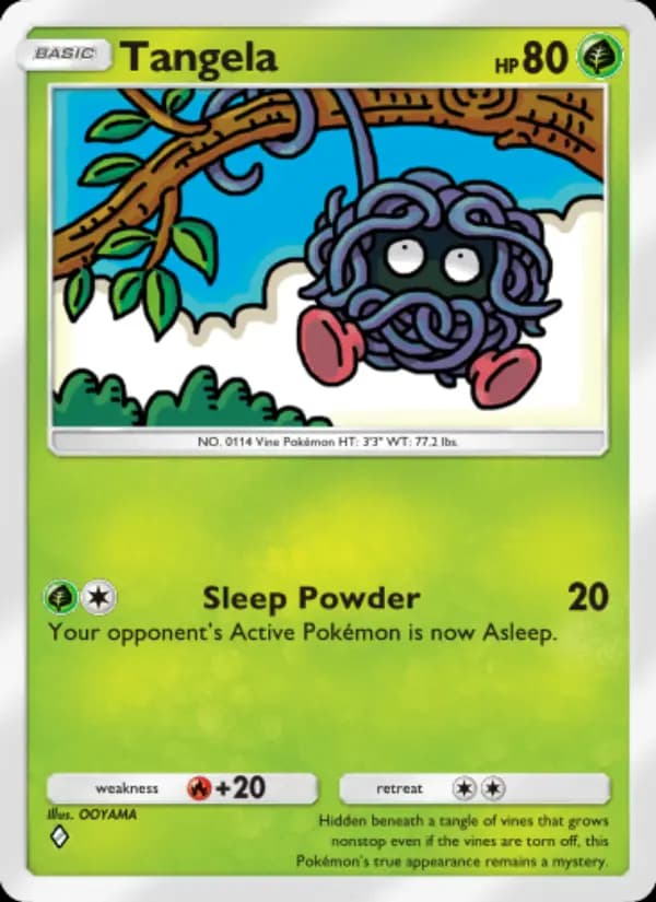 Tangela, carta 004 de Wisdom of Sea and Sky
