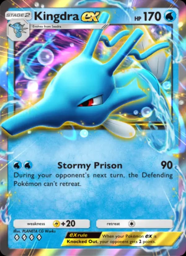 Kingdra ex, carta 043 de Wisdom of Sea and Sky