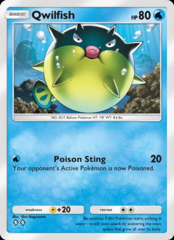 Qwilfish, carta 053 de Wisdom of Sea and Sky