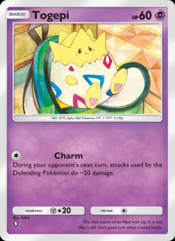 Togepi, carta 078 de Wisdom of Sea and Sky