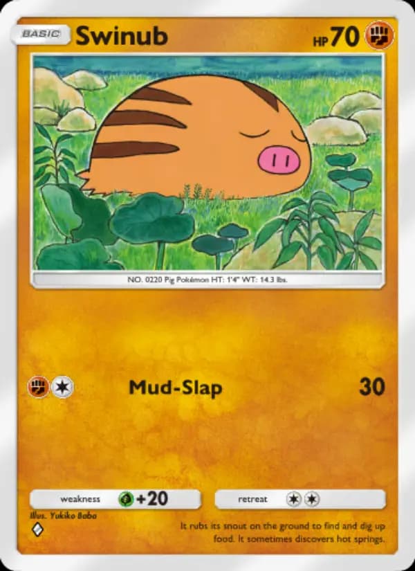 Swinub, carta 096 de Wisdom of Sea and Sky