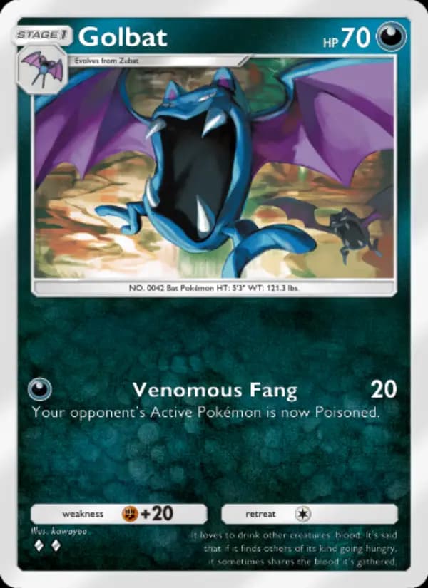 Golbat, carta 108 de Wisdom of Sea and Sky