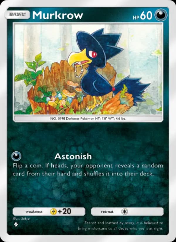Murkrow, carta 113 de Wisdom of Sea and Sky