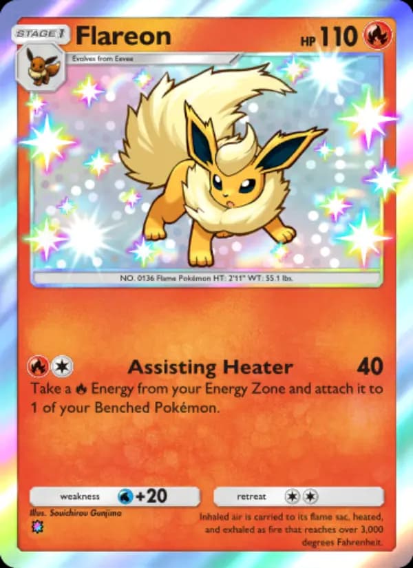 Flareon, carta 213 de Wisdom of Sea and Sky