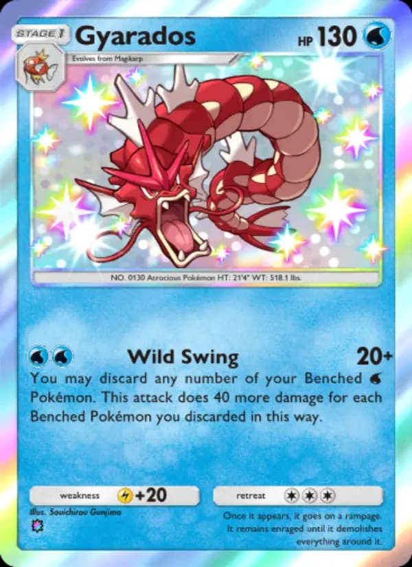 Gyarados, carta 215 de Wisdom of Sea and Sky
