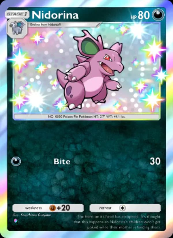 Nidorina, carta 224 de Wisdom of Sea and Sky