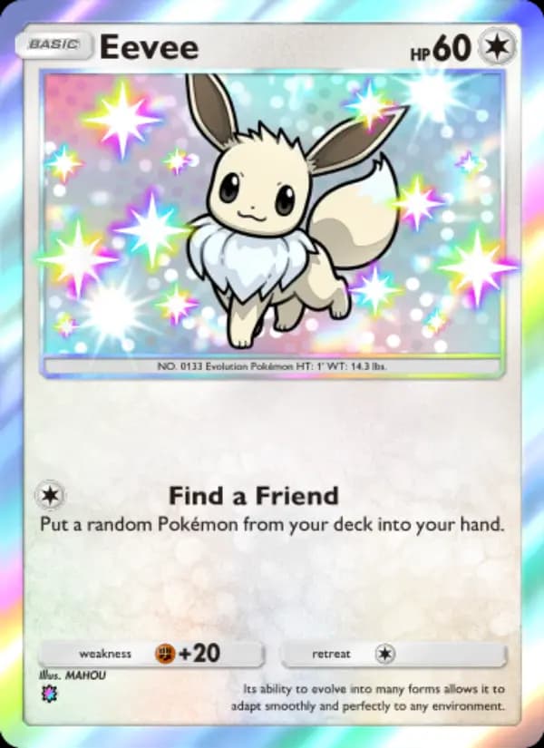 Eevee, carta 231 de Wisdom of Sea and Sky
