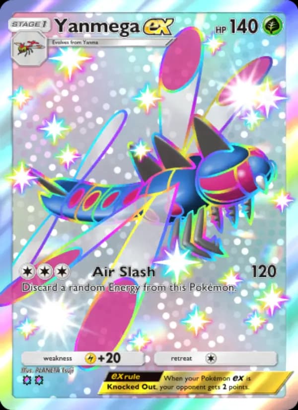 Yanmega ex, carta 232 de Wisdom of Sea and Sky