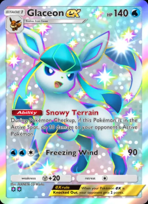 Glaceon ex, carta 235 de Wisdom of Sea and Sky