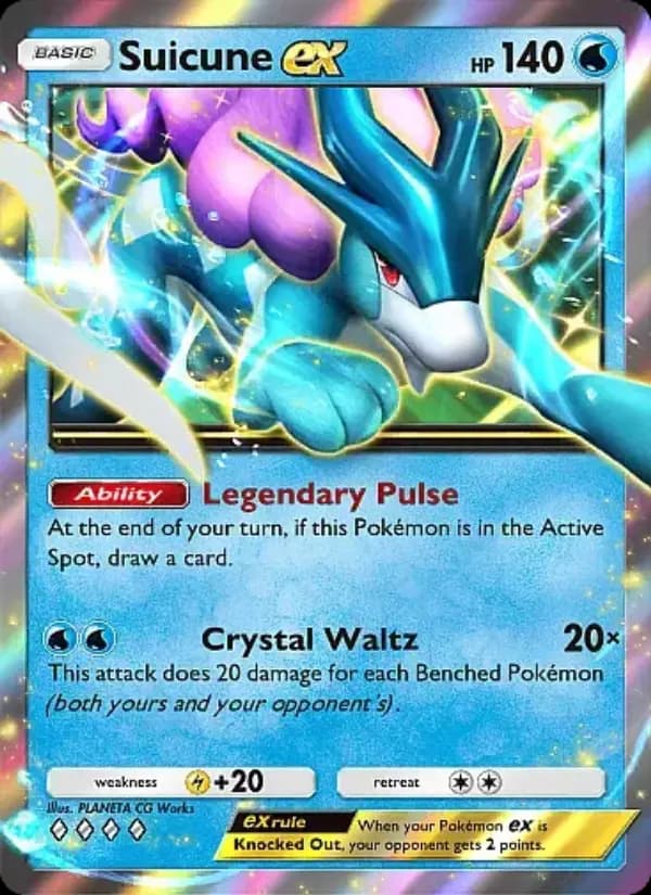 Suicune ex, carta 020 de Secluded Springs