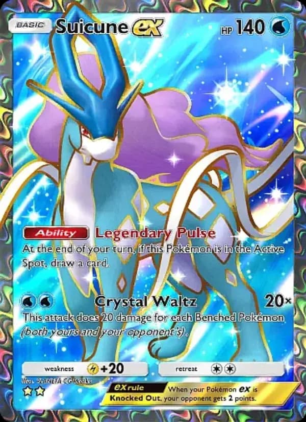 Suicune ex, carta 080 de Secluded Springs