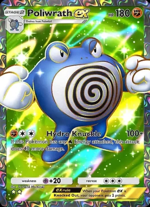 Poliwrath ex, carta 082 de Secluded Springs