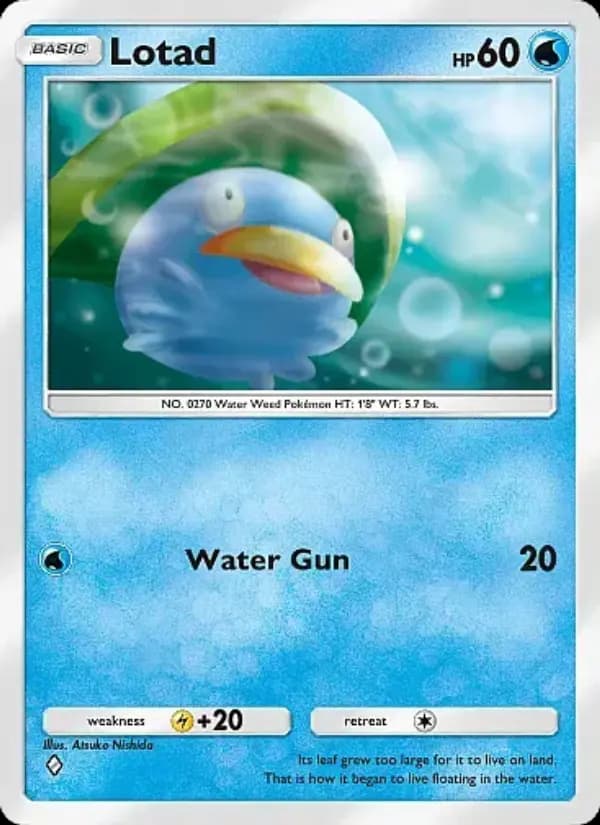Lotad, carta 053 de Mega Rising