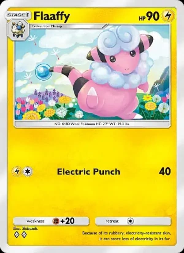 Flaaffy, carta 083 de Mega Rising