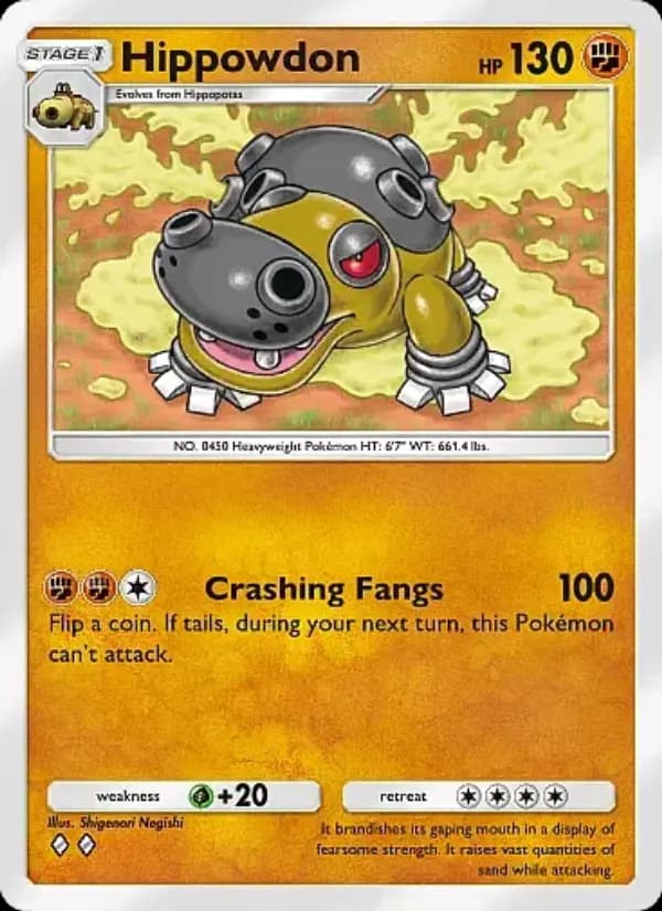 Hippowdon, carta 129 de Mega Rising
