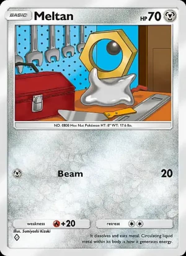 Meltan, carta 173 de Mega Rising