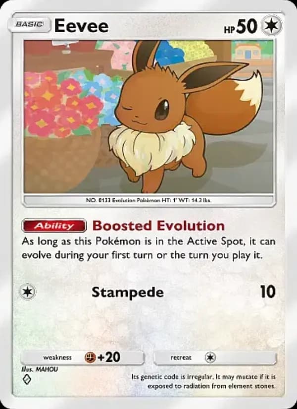 Eevee, carta 184 de Mega Rising