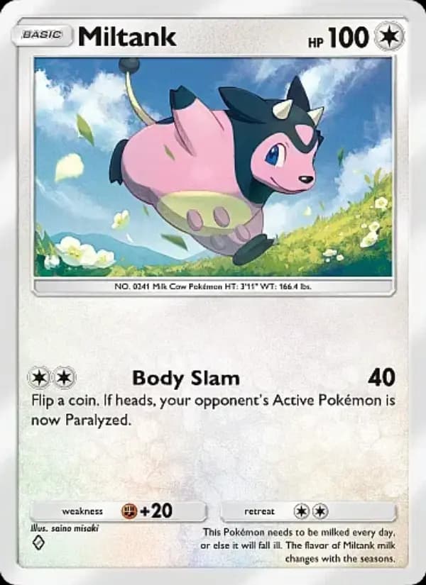 Miltank, carta 187 de Mega Rising